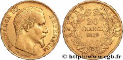 20 francs or Napoléon III, tête nue 1859 Paris F.531/15