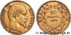 20 francs or Napoléon III, tête nue 1859 Strasbourg F.531/16