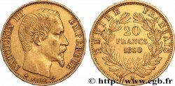 20 francs or Napoléon III, tête nue, en 60/50 1860 Strasbourg F.531/19