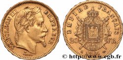 20 francs or Napoléon III, tête laurée 1861 Paris F.532/1