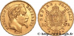 20 francs or Napoléon III, tête laurée 1868 Strasbourg F.532/19