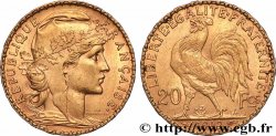 20 francs or Coq, Dieu protège la France 1902 Paris F.534/7