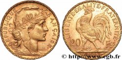 20 francs or Coq, Dieu protège la France 1905 Paris F.534/10