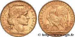 20 francs or Coq, Dieu protège la France 1906 Paris F.534/11