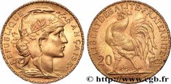 20 francs or Coq, Liberté Égalité Fraternité 1907 Paris F.535/1
