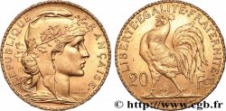 20 francs or Coq, Liberté Égalité Fraternité 1908 Paris F.535/2