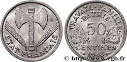 50 centimes Francisque, légère 1943  F.196/2