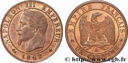 Un centime Napoléon III, tête laurée 1862 Paris F.103/4