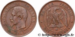 Dix centimes Napoléon III, tête nue 1856 Marseille F.133/39