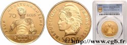 Belle Épreuve de 70 Écus / 500 francs Or - Jeux Méditerranéens - Éphèbe d’Agde 1993 Paris F5.2103 1
