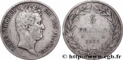 5 francs type Tiolier avec le I, tranche en creux 1831 Paris F.315/14