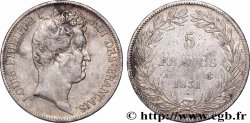 5 francs type Tiolier avec le I, tranche en creux 1831 Paris F.315/14