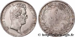 5 francs type Tiolier avec le I, tranche en creux 1831 Rouen F.315/15