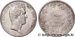 5 francs type Tiolier avec le I, tranche en creux 1831 Bordeaux F.315/20