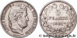 5 francs Ier type Domard, tranche en relief 1831 Paris F.320/1