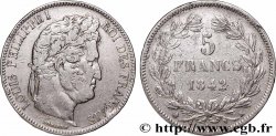 5 francs IIe type Domard 1842 Bordeaux F.324/98
