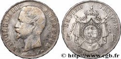 5 francs Napoléon III, tête nue 1855 Strasbourg F.330/4