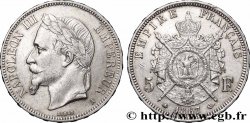 5 francs Napoléon III, tête laurée 1867 Paris F.331/10
