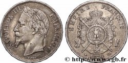 5 francs Napoléon III, tête laurée 1870 Paris F.331/16