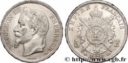 5 francs Napoléon III, tête laurée 1870 Strasbourg F.331/17 fSS 