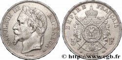 5 francs Napoléon III, tête laurée 1867 Strasbourg F.331/11