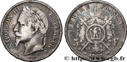 5 francs Napoléon III, tête laurée 1868 Paris F.331/12 TB+ 