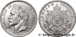 5 francs Napoléon III, tête laurée 1868 Strasbourg F.331/13