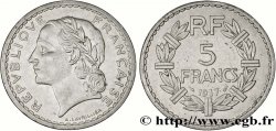 5 francs Lavrillier, nickel 1937  F.336/6 TTB50 