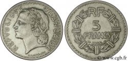 5 francs Lavrillier, nickel 1938  F.336/7