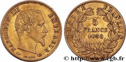 5 francs or Napoléon III, tête nue, grand module 1858 Paris F.501/5