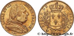 20 francs or Louis XVIII, buste habillé 1815 Paris F.517/10
