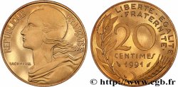 20 centimes Marianne, BE (Belle Épreuve) 1991 Pessac F.156/31 var.