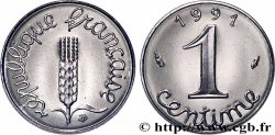 1 centime Épi, BE (Belle Épreuve), frappe monnaie 1991 Pessac F.106/48 var.