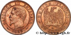 Un centime Napoléon III, tête nue 1853 Paris F.102/1