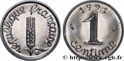 1 centime Épi, BU (Brillant Universel), frappe médaille 1991 Pessac F.106/49