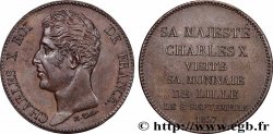 Monnaie de visite, module de 5 francs, pour la visite du roi à la Monnaie de Lille 1827 Lille T.T.3702 4