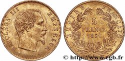 5 francs or Napoléon III, tête nue, grand module 1856 Paris F.501/2