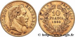 10 francs or Napoléon III, tête laurée, type définitif à grand 10 1864 Paris F.507A/6