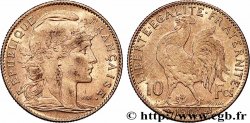 10 francs or Coq 1907 Paris F.509/8