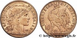 10 francs or Coq 1907 Paris F.509/8