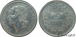 5 francs Lavrillier, aluminium 1948 Beaumont-Le-Roger F.339/15 TTB50 