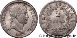 2 francs Napoléon Ier tête laurée, Empire français 1811 Paris F.255/24 SC63 