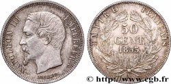 50 centimes Napoléon III, tête nue 1853 Paris F.187/1 fVZ 