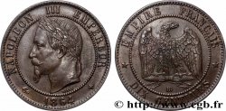 Dix centimes Napoléon III, tête laurée 1864 Strasbourg F.134/14 fVZ 