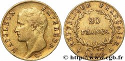 20 francs Napoléon tête nue, calendrier grégorien 1806 Paris F.513/1 fSS 