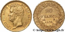 20 francs or Louis-Philippe, Tiolier, tranche inscrite en relief 1831 Rouen F.525/3 AU 