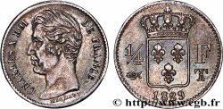 1/4 franc Charles X 1829 Nantes F.164/37 SUP60 