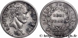 Demi-franc Napoléon Ier tête laurée, Empire français 1809 Paris F.178/1