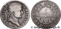 1 franc Napoléon Ier tête laurée, Empire français 1811 Perpignan F.205/39