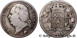 2 francs Louis XVIII 1823 Toulouse F.257/48